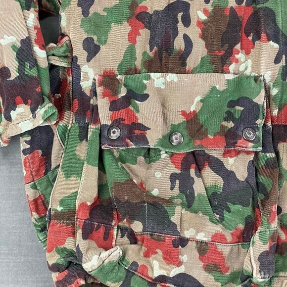 Swiss Army Coat Alpenflage Camouflage M70 Heavy Combat Field Jacket Hooded 46 - Picture 6 of 14